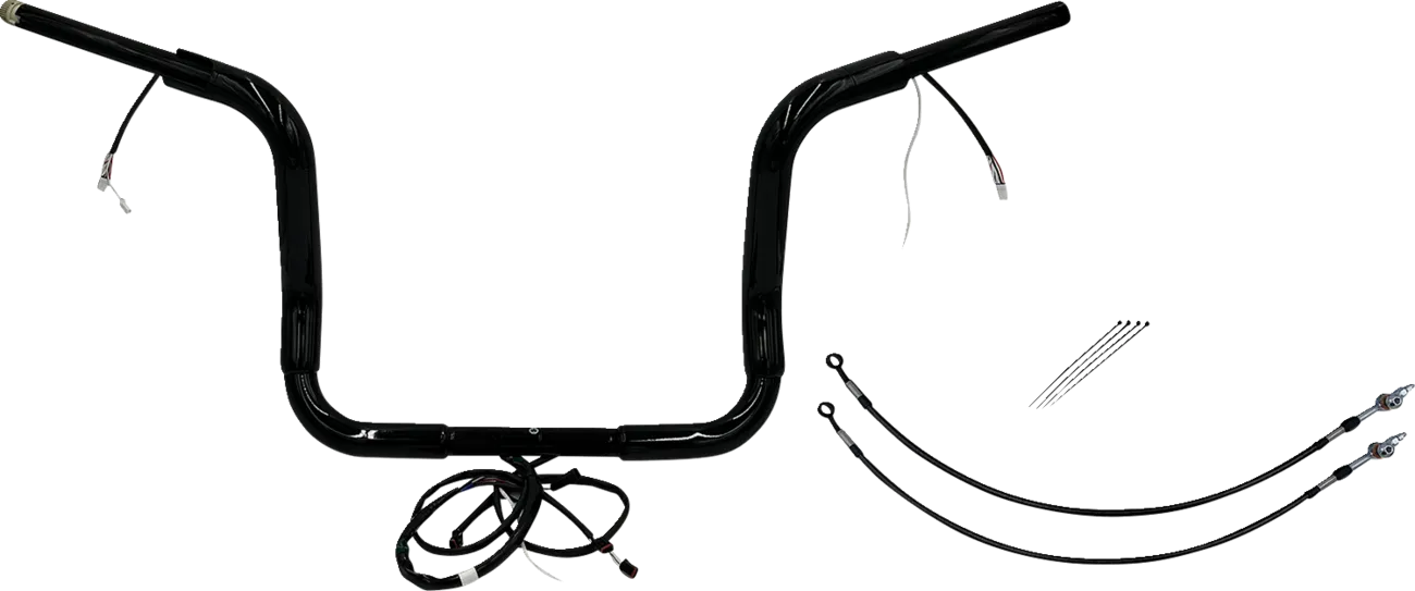 EZ Install Wired 1-1/2" Round Top Handlebar Kit - Electra, Street & Tri Glide 2016-2020