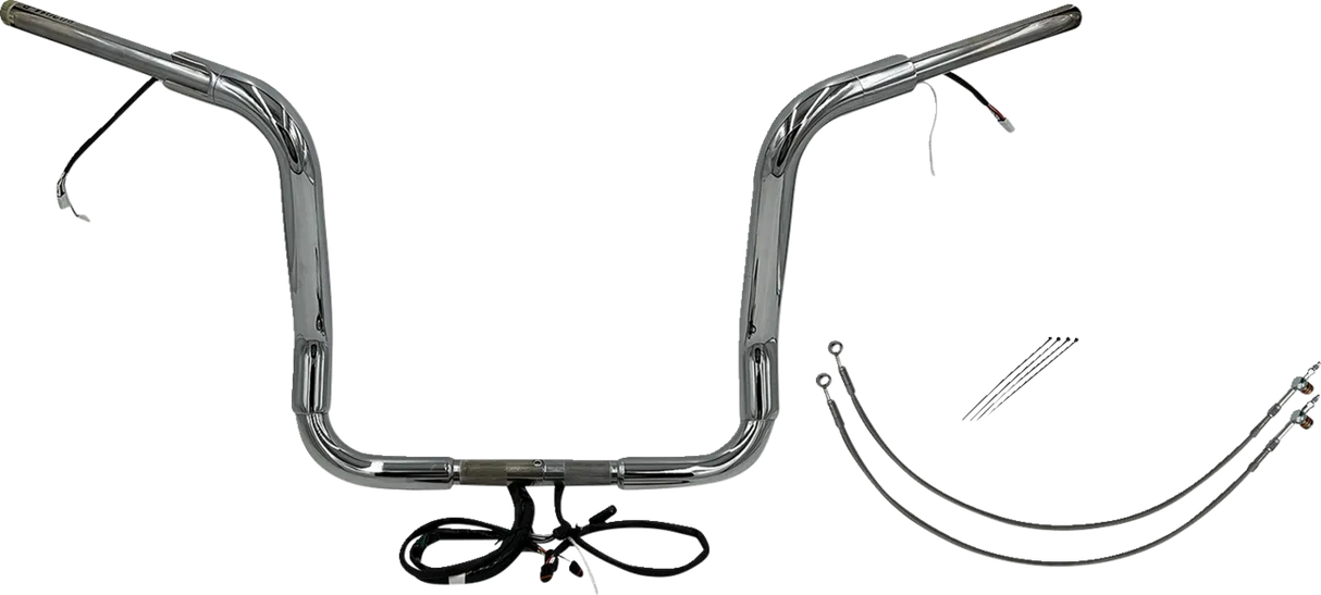 EZ Install Wired 1-1/2" Round Top Handlebar Kit - Electra, Street & Tri Glide 2016-2020