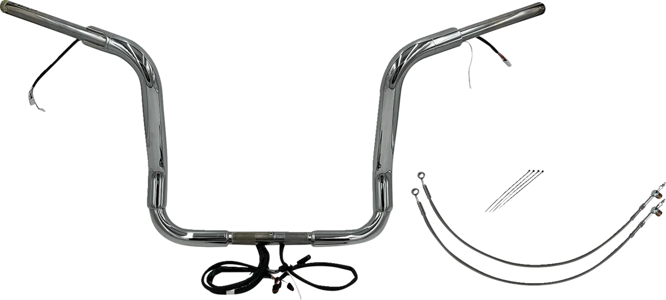 EZ Install Wired 1-1/2" Round Top Handlebar Kit - Electra, Street & Tri Glide 2016-2020