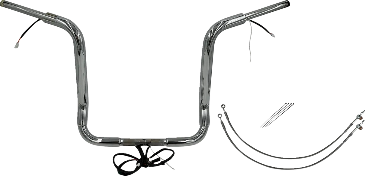 EZ Install Wired 1-1/2" Round Top Handlebar Kit - Electra, Street & Tri Glide 2016-2020