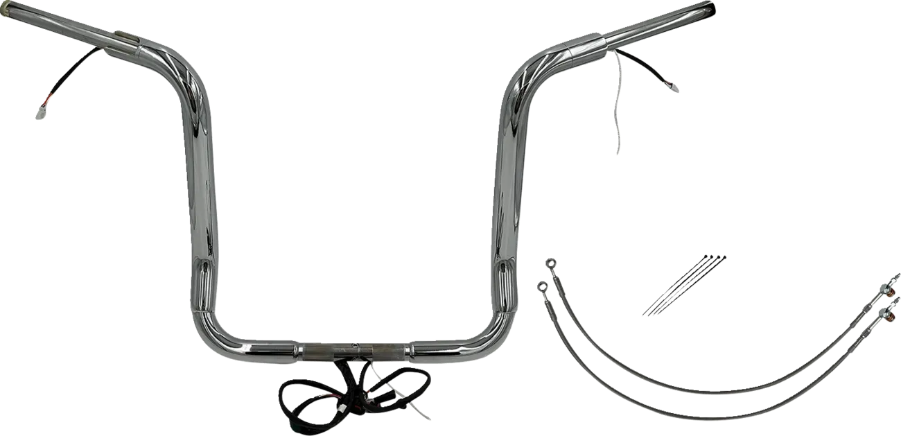 EZ Install Wired 1-1/2" Round Top Handlebar Kit - Electra, Street & Tri Glide 2016-2020