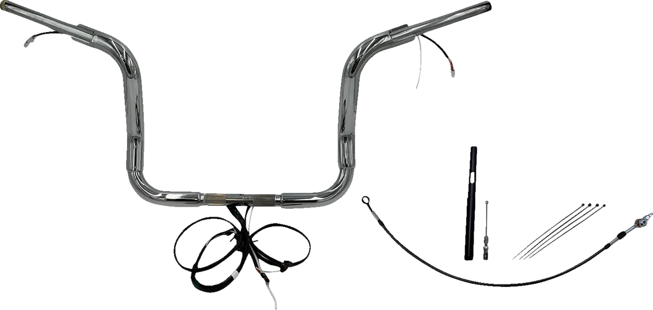 EZ Install Wired 1-1/2" Round Top Handlebar Kit - Electra, Street & Tri Glide 2021-2022