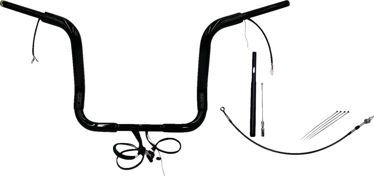 EZ Install Wired 1-1/2" Round Top Handlebar Kit - Electra, Street & Tri Glide 2021-2022