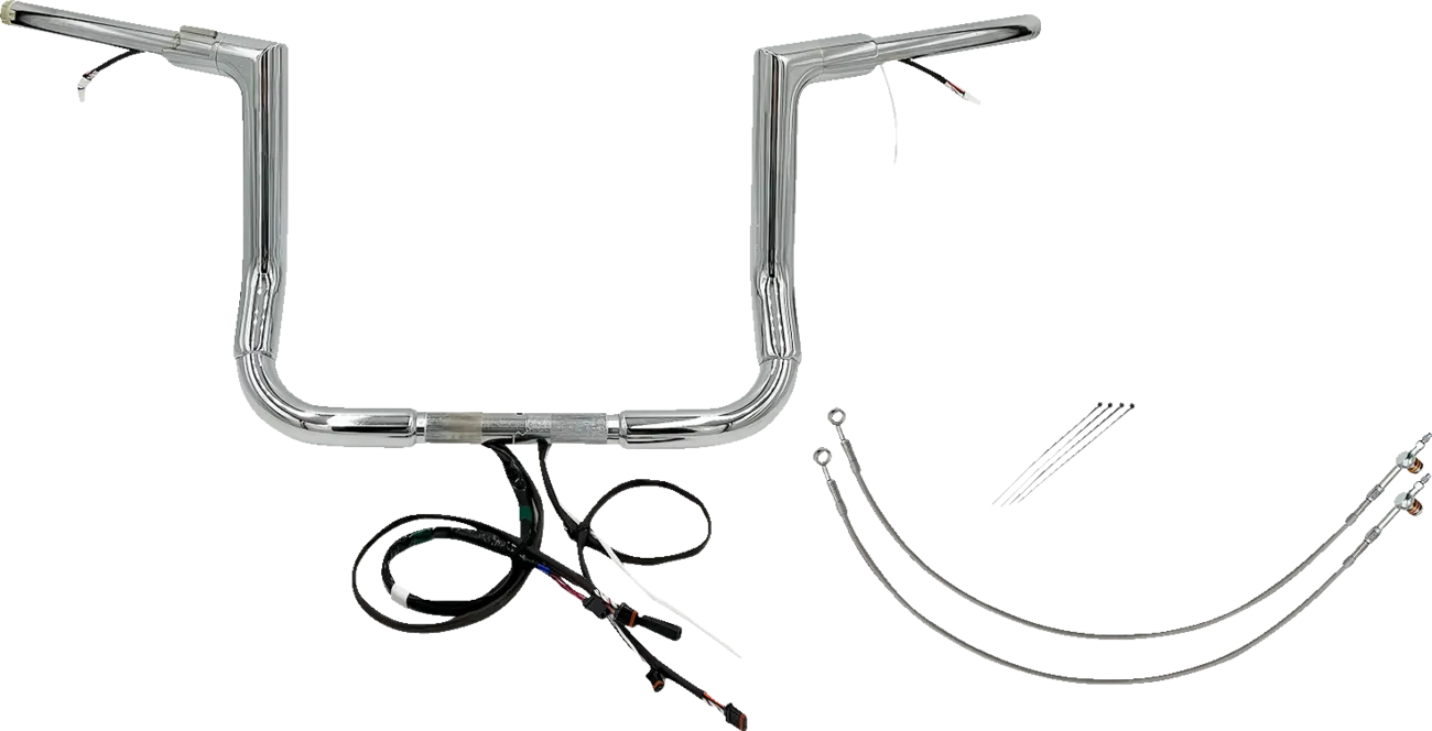 EZ Install Wired 1-1/2" Flat Top Handlebar Kit - Electra, Street & Tri Glide 2014-2015