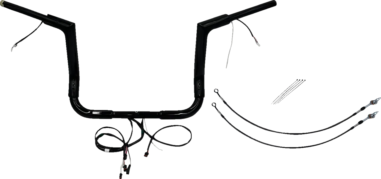 EZ Install Wired 1-1/2" Flat Top Handlebar Kit - Electra, Street & Tri Glide 2014-2015