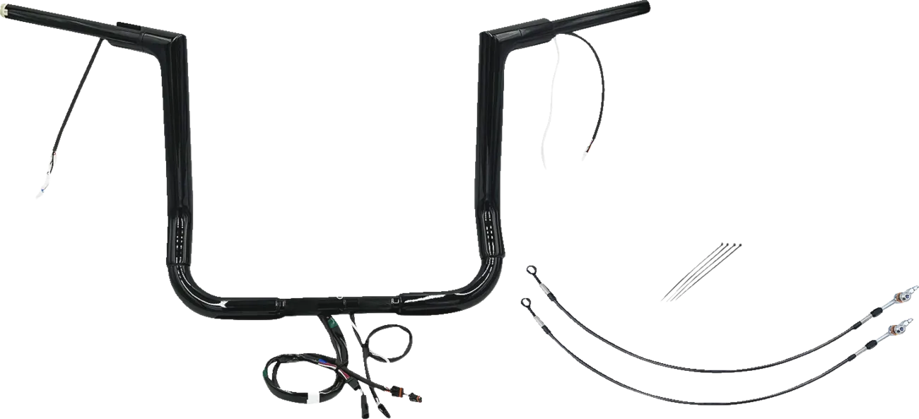 EZ Install Wired 1-1/2" Flat Top Handlebar Kit - Electra, Street & Tri Glide 2014-2015