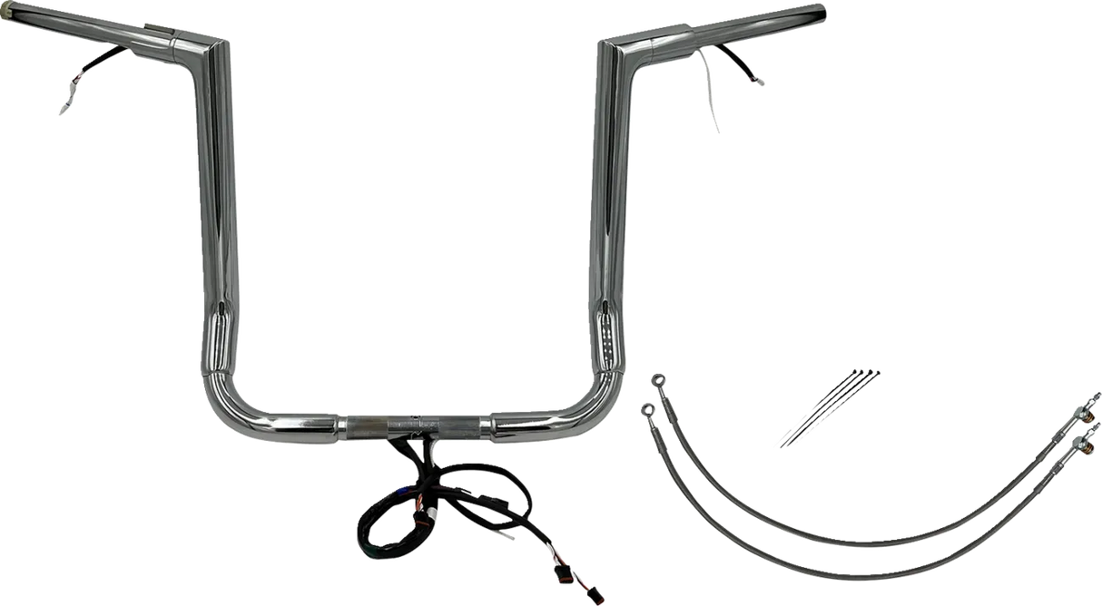 EZ Install Wired 1-1/2" Flat Top Handlebar Kit - Electra, Street & Tri Glide 2014-2015