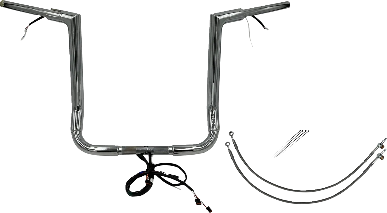 EZ Install Wired 1-1/2" Flat Top Handlebar Kit - Electra, Street & Tri Glide 2014-2015