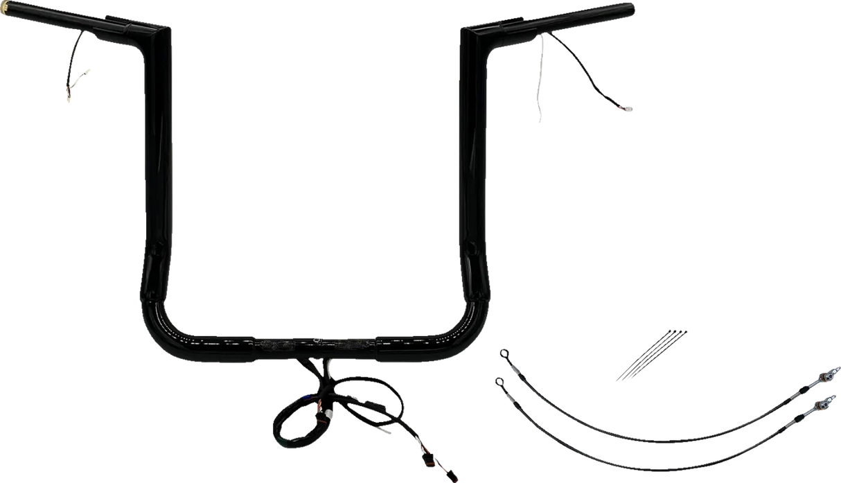 EZ Install Wired 1-1/2" Flat Top Handlebar Kit - Electra, Street & Tri Glide 2014-2015