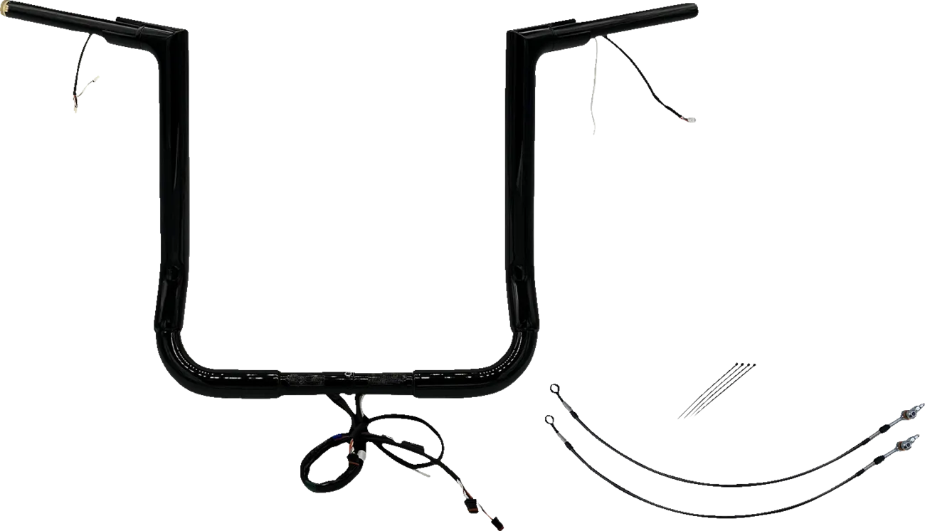 EZ Install Wired 1-1/2" Flat Top Handlebar Kit - Electra, Street & Tri Glide 2014-2015