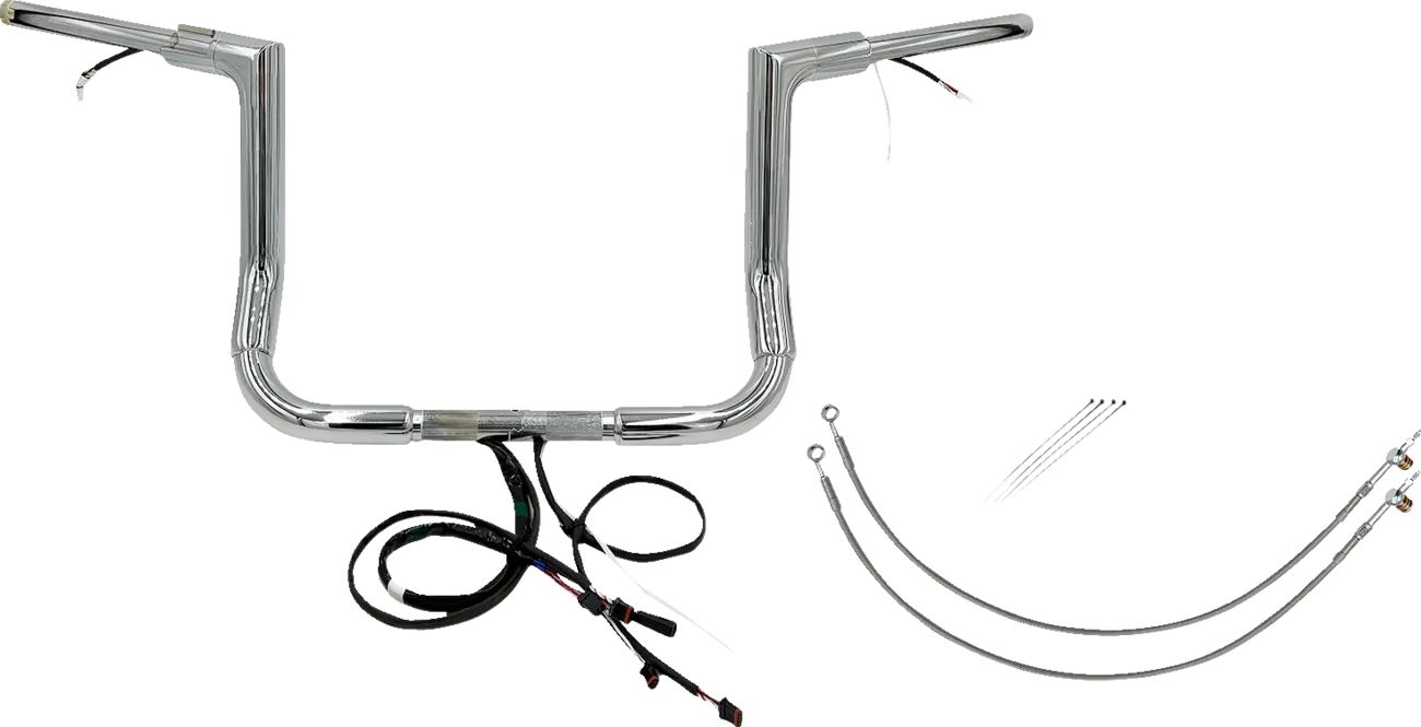 EZ Install Wired 1-1/2" Flat Top Handlebar Kit - Electra, Street & Tri Glide 2016-2020
