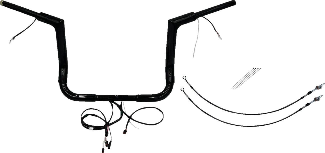 EZ Install Wired 1-1/2" Flat Top Handlebar Kit - Electra, Street & Tri Glide 2016-2020