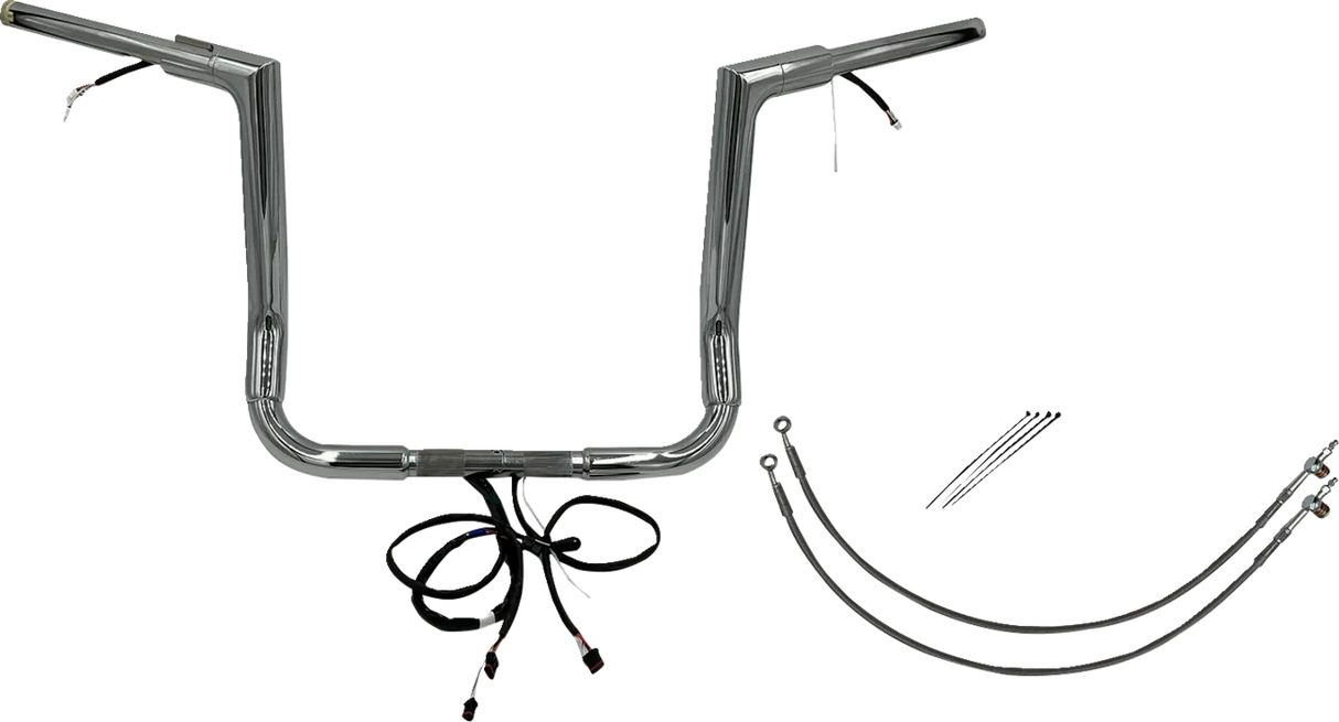 EZ Install Wired 1-1/2" Flat Top Handlebar Kit - Electra, Street & Tri Glide 2016-2020