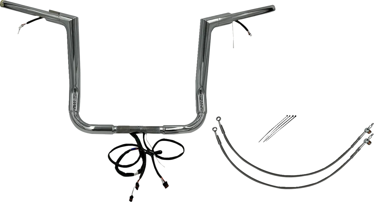 EZ Install Wired 1-1/2" Flat Top Handlebar Kit - Electra, Street & Tri Glide 2016-2020