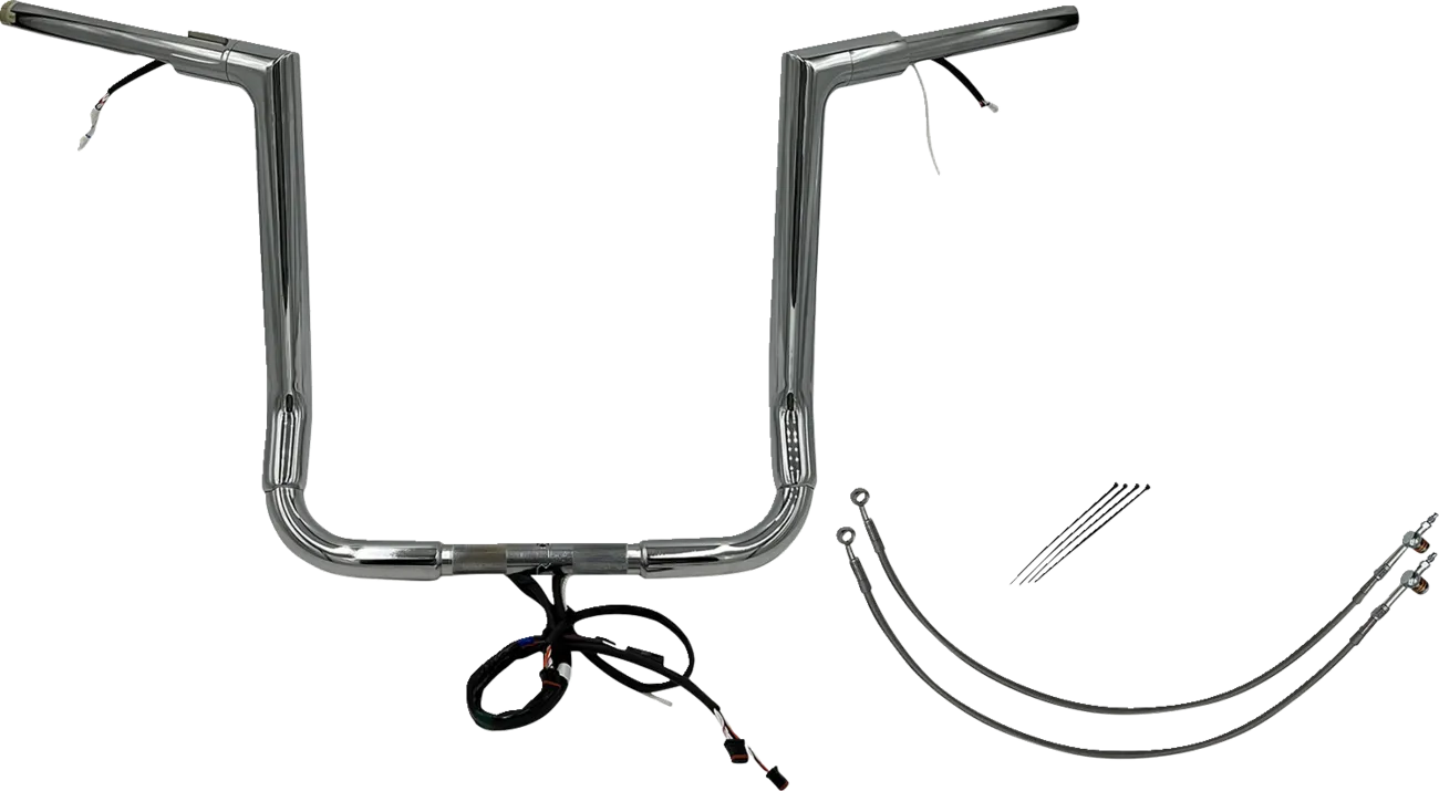 EZ Install Wired 1-1/2" Flat Top Handlebar Kit - Electra, Street & Tri Glide 2016-2020