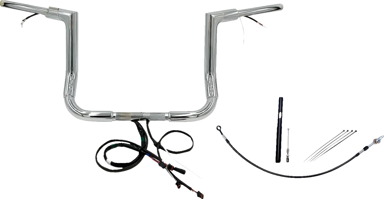EZ Install Wired 1-1/2" Flat Top Handlebar Kit - Electra, Street & Tri Glide 2021-2022