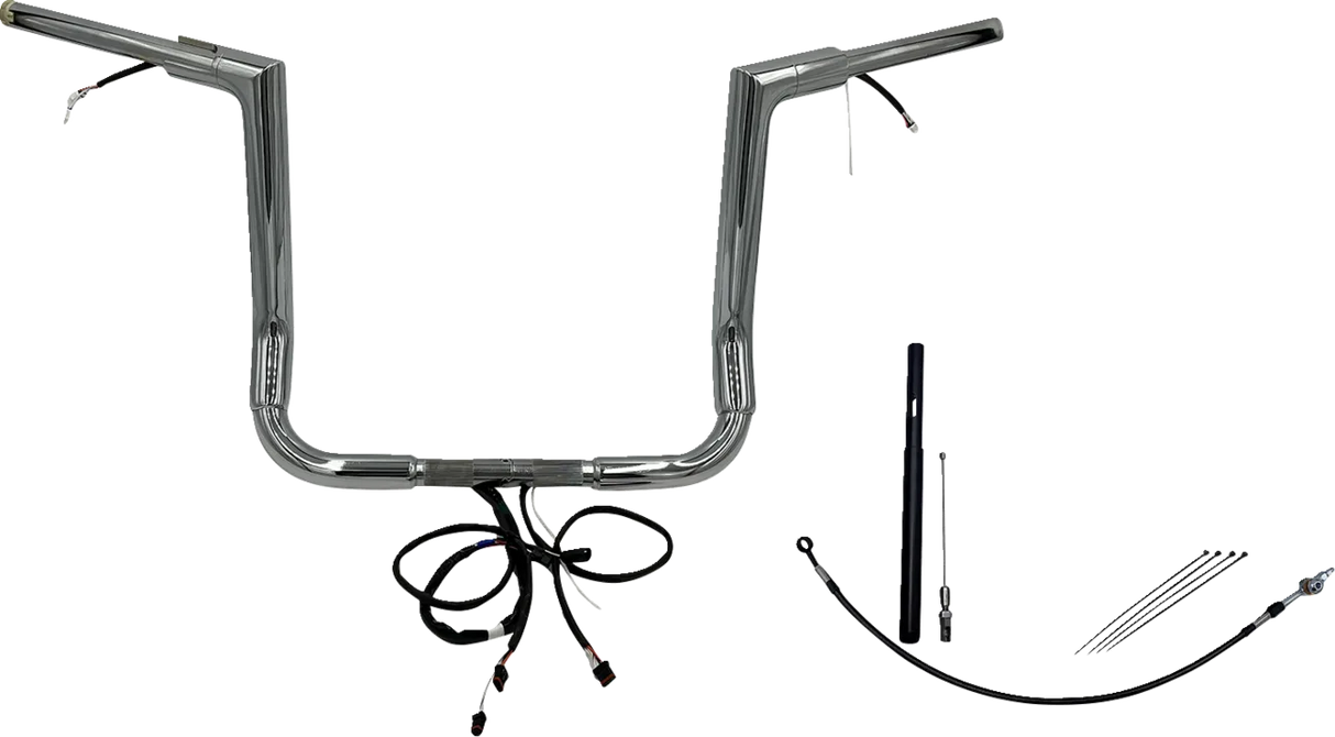 EZ Install Wired 1-1/2" Flat Top Handlebar Kit - Electra, Street & Tri Glide 2021-2022