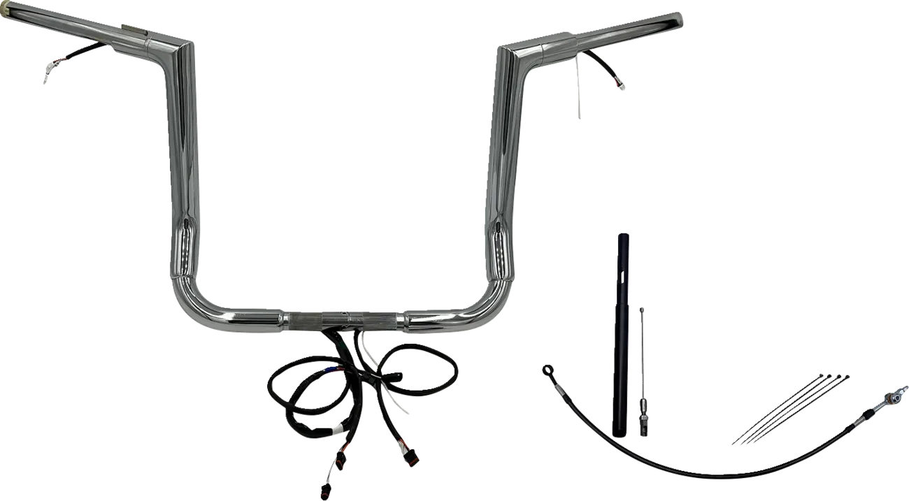 EZ Install Wired 1-1/2" Flat Top Handlebar Kit - Electra, Street & Tri Glide 2021-2022