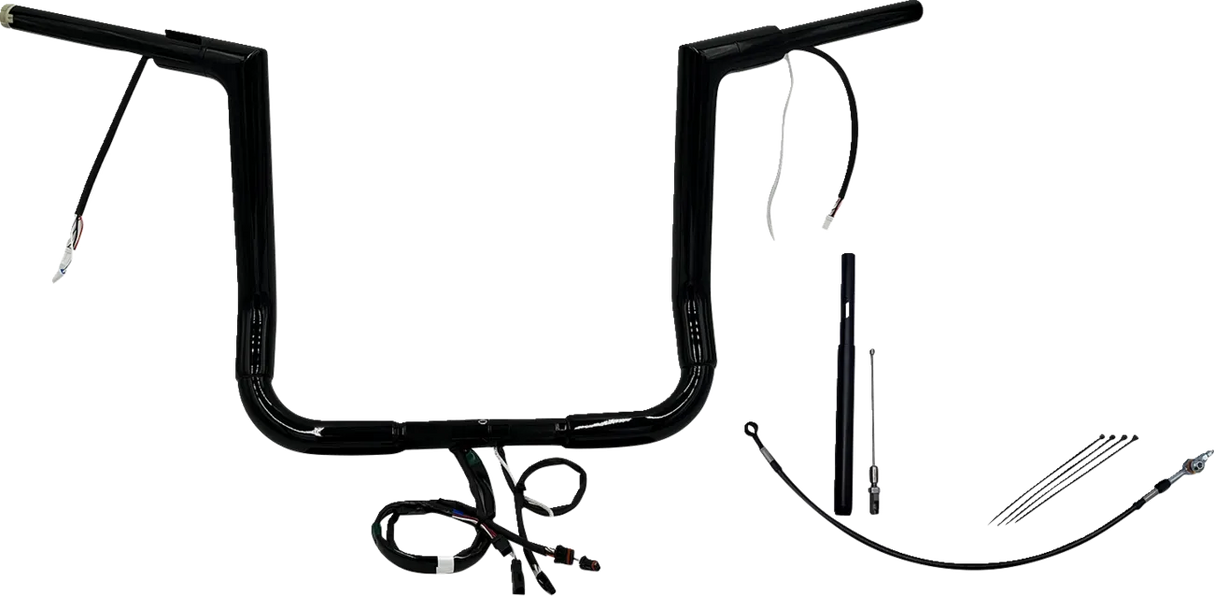 EZ Install Wired 1-1/2" Flat Top Handlebar Kit - Electra, Street & Tri Glide 2021-2022