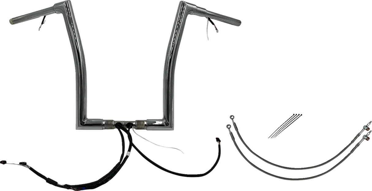 EZ Install Wired 1-1/2" Flat Top Handlebar Kit - Road Glide & CVO 2015