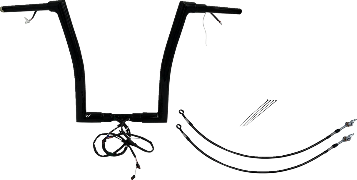 EZ Install Wired 1-1/2" Flat Top Handlebar Kit - Road Glide & CVO 2015