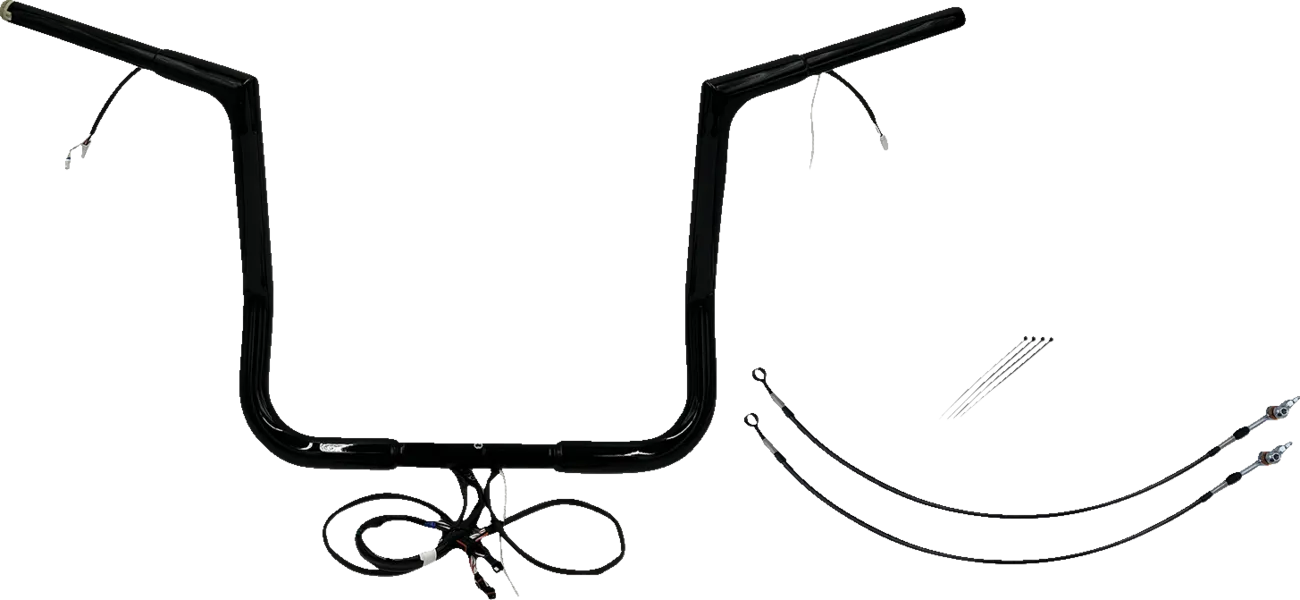 EZ Install Wired 1-1/2" Flat Top Handlebar Kit - Electra, Street, Tri Glide & Police 2014-2015