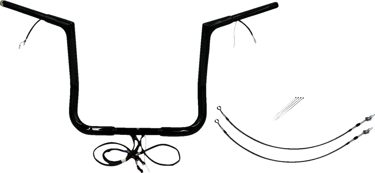 EZ Install Wired 1-1/2" Flat Top Handlebar Kit - Electra, Street, Tri Glide & Police 2016-2020