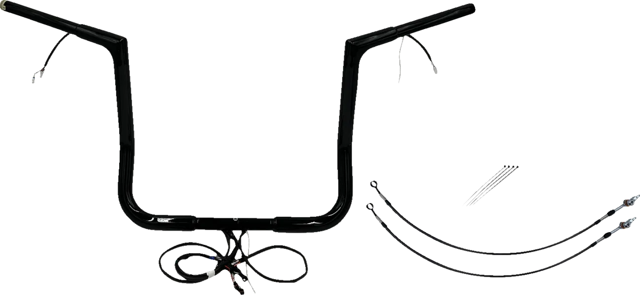 EZ Install Wired 1-1/2" Flat Top Handlebar Kit - Electra, Street, Tri Glide & Police 2016-2020