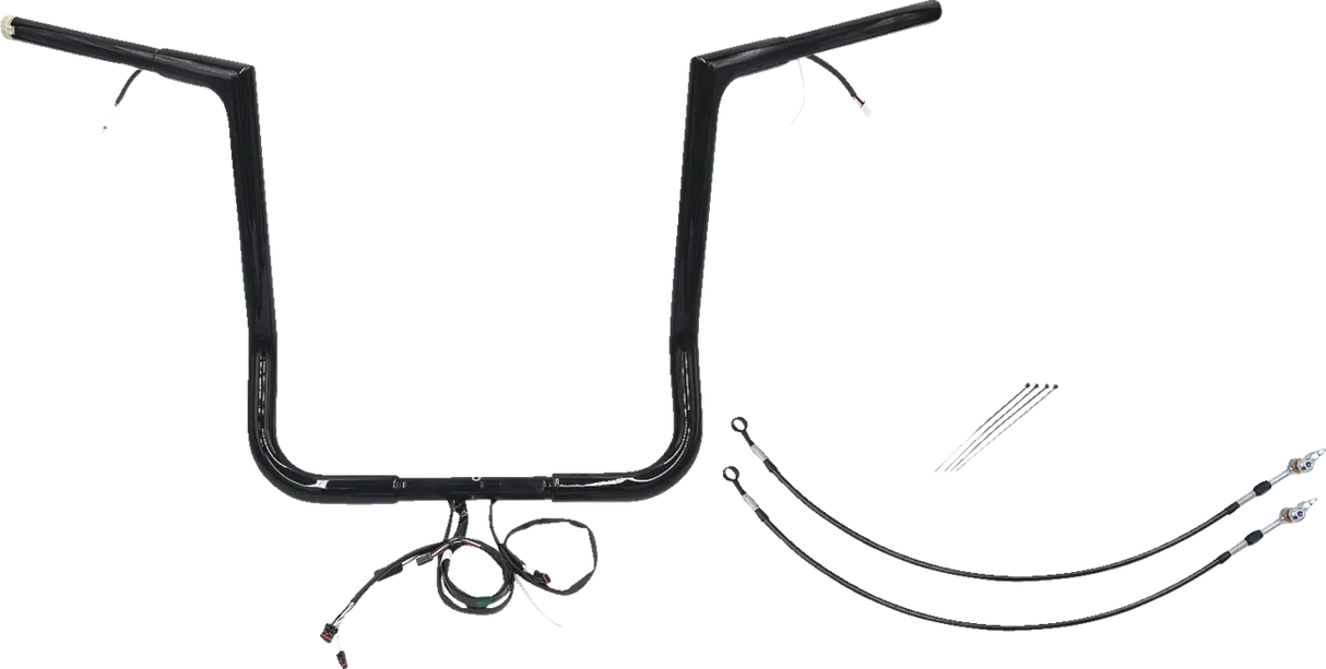 EZ Install Wired 1-1/2" Flat Top Handlebar Kit - Electra, Street, Tri Glide & Police 2016-2020