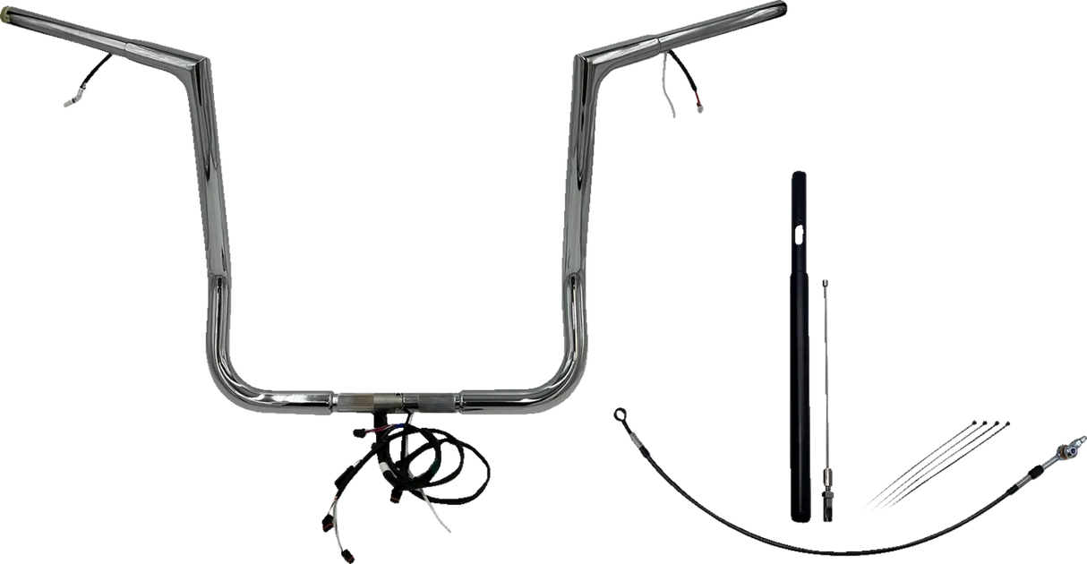 1-1/4" EZ Install Flat Top Handlebar Kit - Electra, Street & Tri Glide 2021-2022