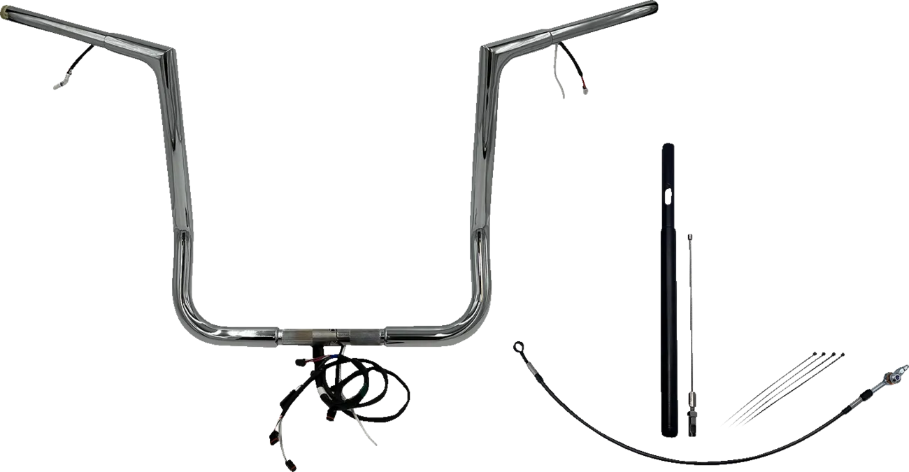 1-1/4" EZ Install Flat Top Handlebar Kit - Electra, Street & Tri Glide 2021-2022
