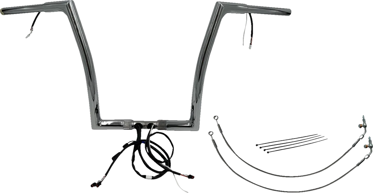 EZ Install Wired 1-1/4" Flat Top Handlebar Kit - Road Glide & CVO 2015