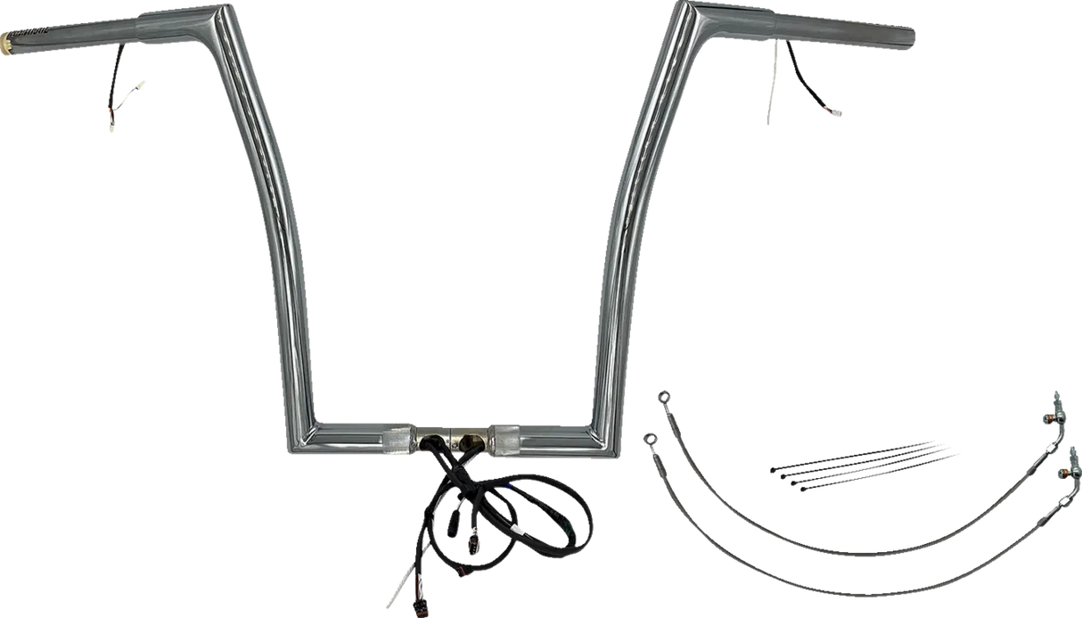 EZ Install Wired 1-1/4" Flat Top Handlebar Kit - Road Glide & CVO 2015