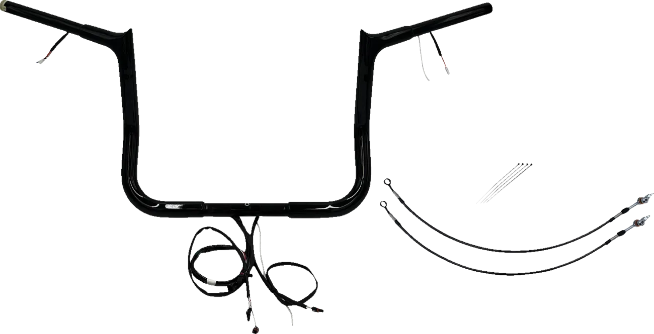 EZ Install Wired 1-1/4" Pointed Top Handlebar Kit - Electra, Street & Tri Glide 2016-2020