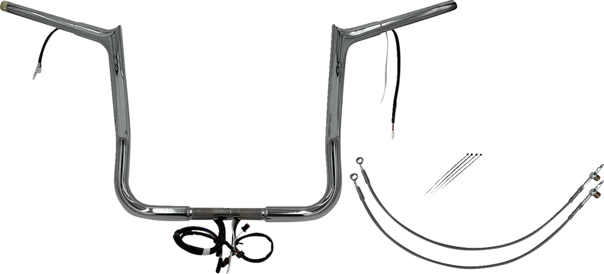 EZ Install Wired 1-1/4" Pointed Top Handlebar Kit - Electra, Street & Tri Glide 2016-2020