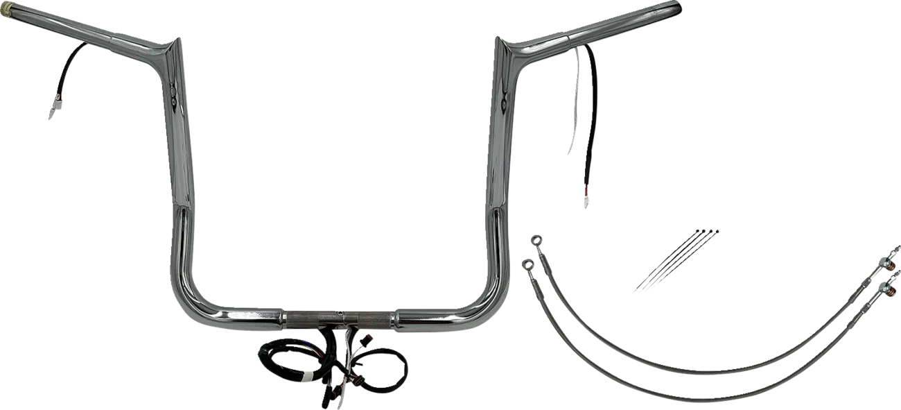 EZ Install Wired 1-1/4" Pointed Top Handlebar Kit - Electra, Street & Tri Glide 2016-2020