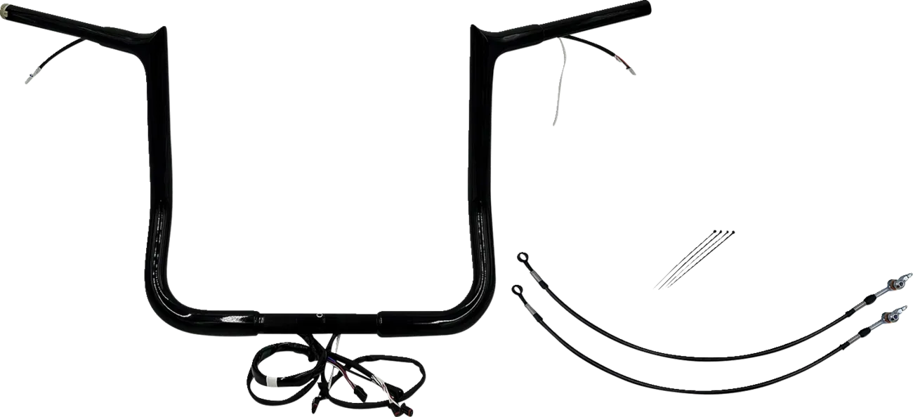 EZ Install Wired 1-1/4" Pointed Top Handlebar Kit - Electra, Street & Tri Glide 2016-2020