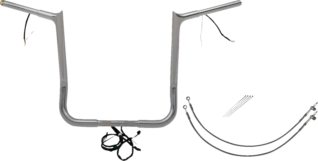 EZ Install Wired 1-1/4" Pointed Top Handlebar Kit - Electra, Street & Tri Glide 2016-2020