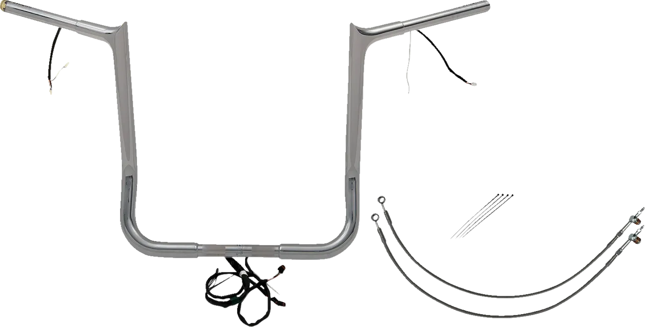 EZ Install Wired 1-1/4" Pointed Top Handlebar Kit - Electra, Street & Tri Glide 2016-2020