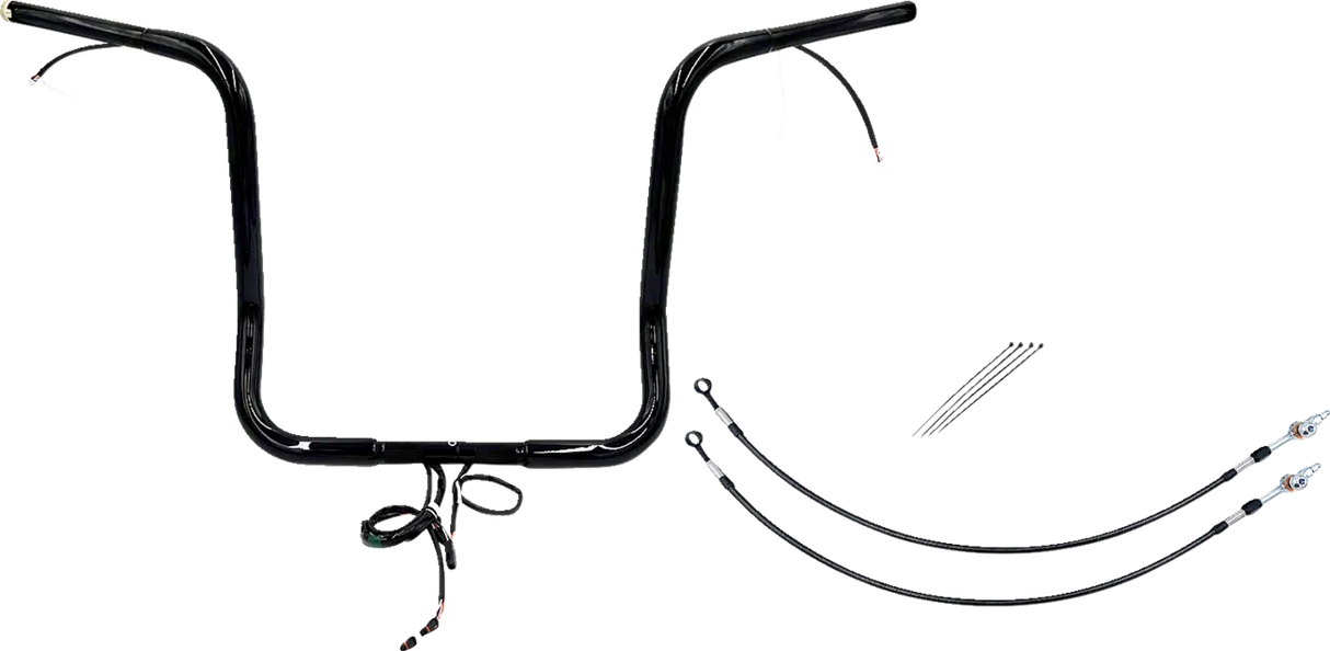 EZ Install Wired 1-1/4" Pointed Top Handlebar Kit - Electra, Street & Tri Glide 2016-2020