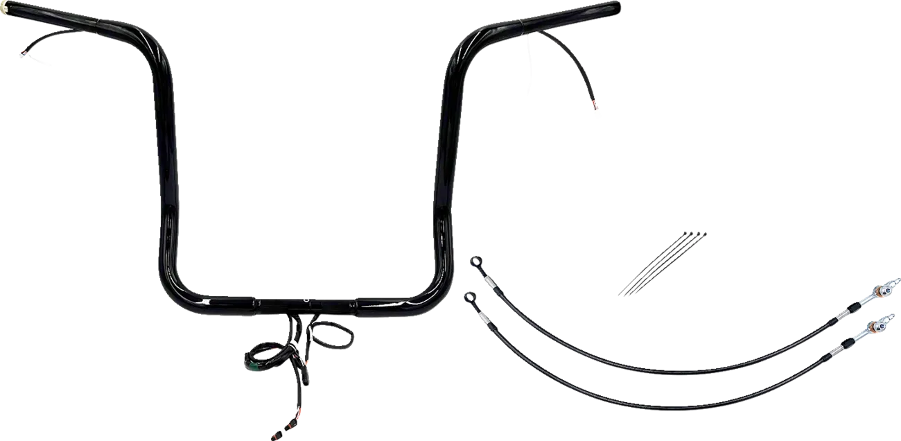 EZ Install Wired 1-1/4" Pointed Top Handlebar Kit - Electra, Street & Tri Glide 2016-2020