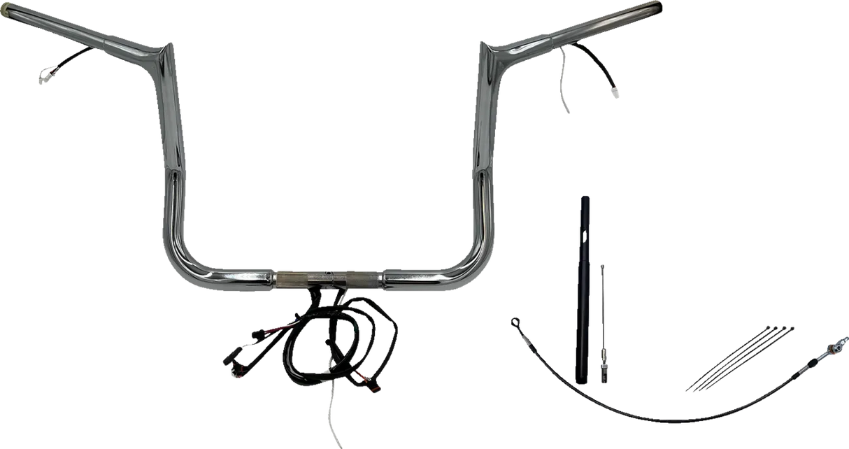 EZ Install Wired 1-1/4" Pointed Top Handlebar Kit - Electra, Street & Tri Glide 2021-2022