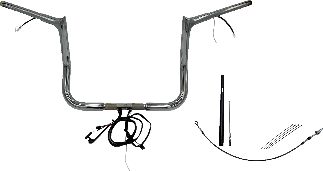 EZ Install Wired 1-1/4" Pointed Top Handlebar Kit - Electra, Street & Tri Glide 2021-2022
