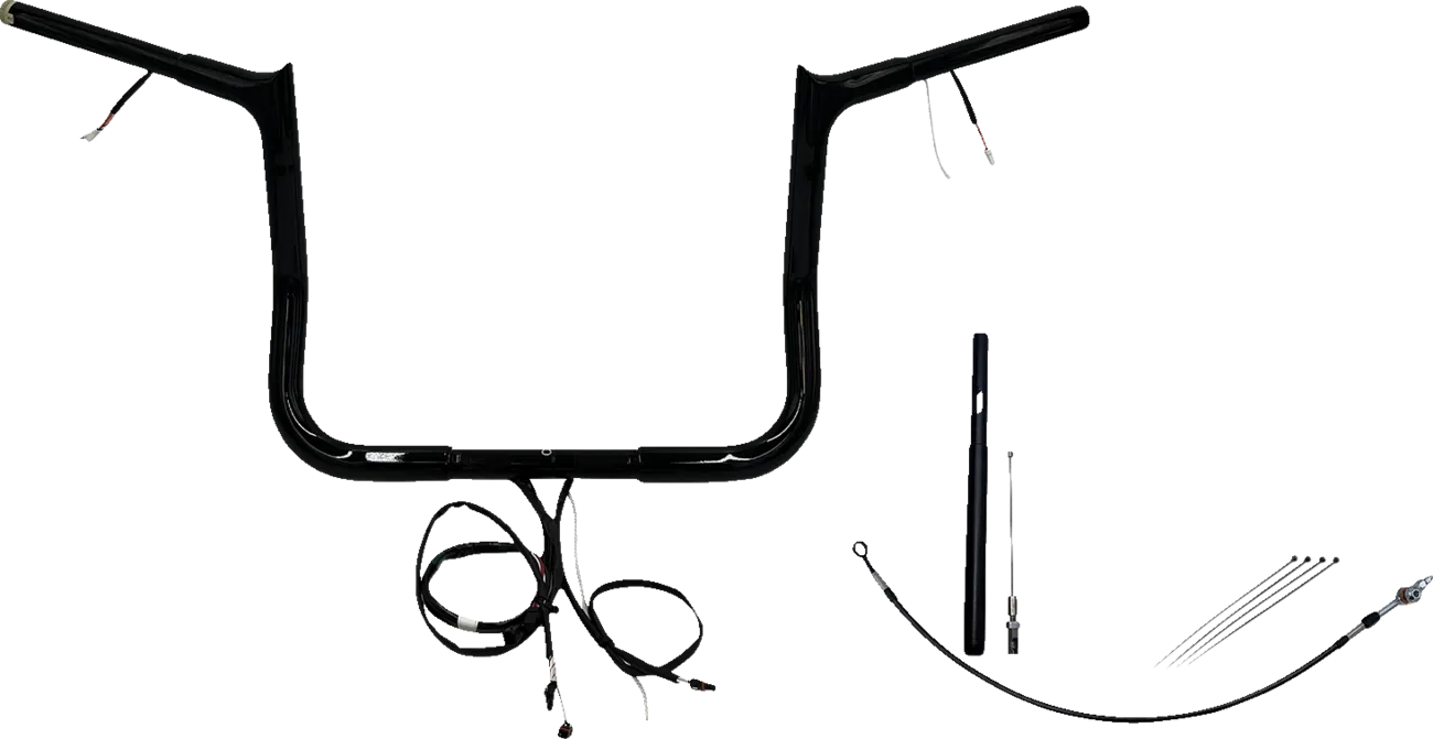 EZ Install Wired 1-1/4" Pointed Top Handlebar Kit - Electra, Street & Tri Glide 2021-2022