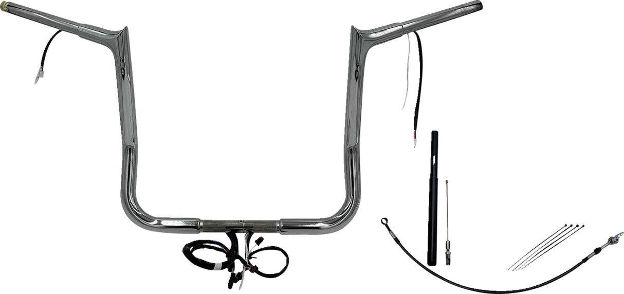 EZ Install Wired 1-1/4" Pointed Top Handlebar Kit - Electra, Street & Tri Glide 2021-2022