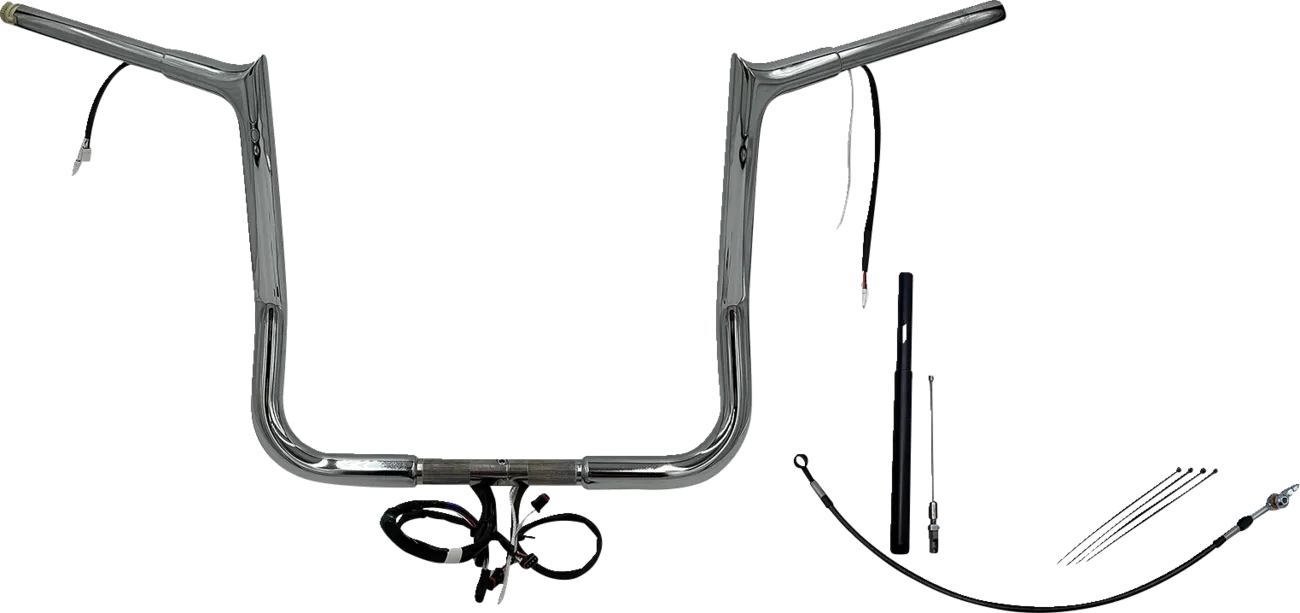EZ Install Wired 1-1/4" Pointed Top Handlebar Kit - Electra, Street & Tri Glide 2021-2022