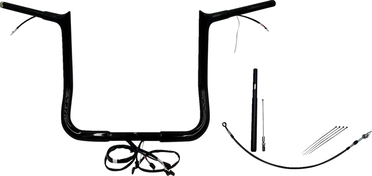 EZ Install Wired 1-1/4" Pointed Top Handlebar Kit - Electra, Street & Tri Glide 2021-2022