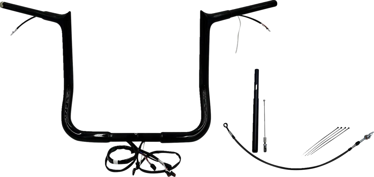 EZ Install Wired 1-1/4" Pointed Top Handlebar Kit - Electra, Street & Tri Glide 2021-2022