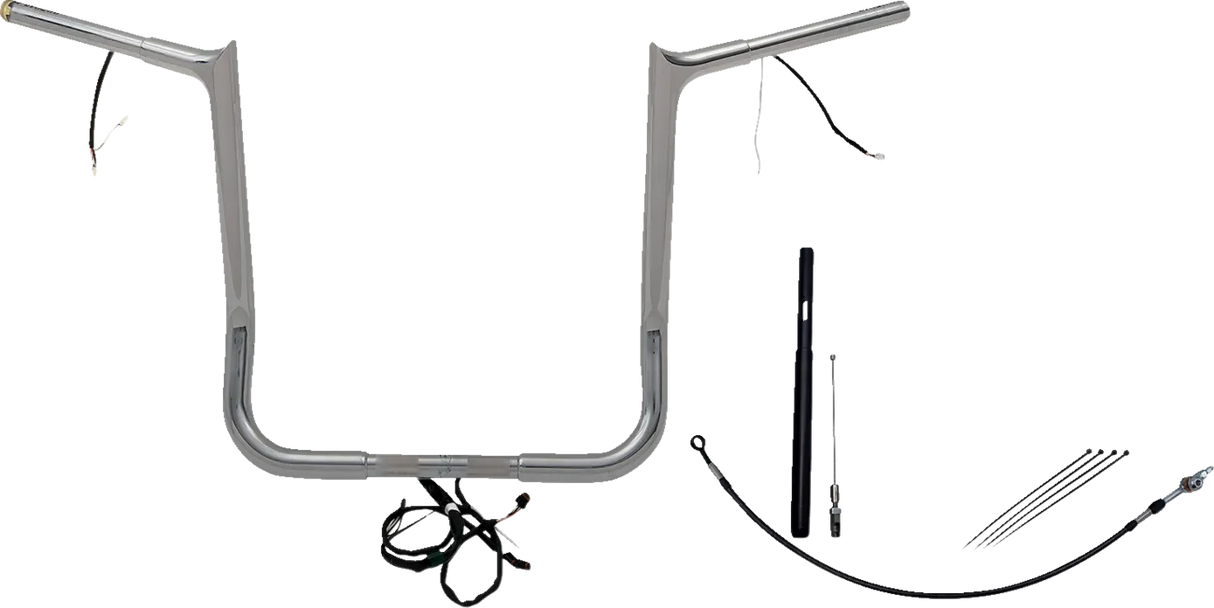 EZ Install Wired 1-1/4" Pointed Top Handlebar Kit - Electra, Street & Tri Glide 2021-2022
