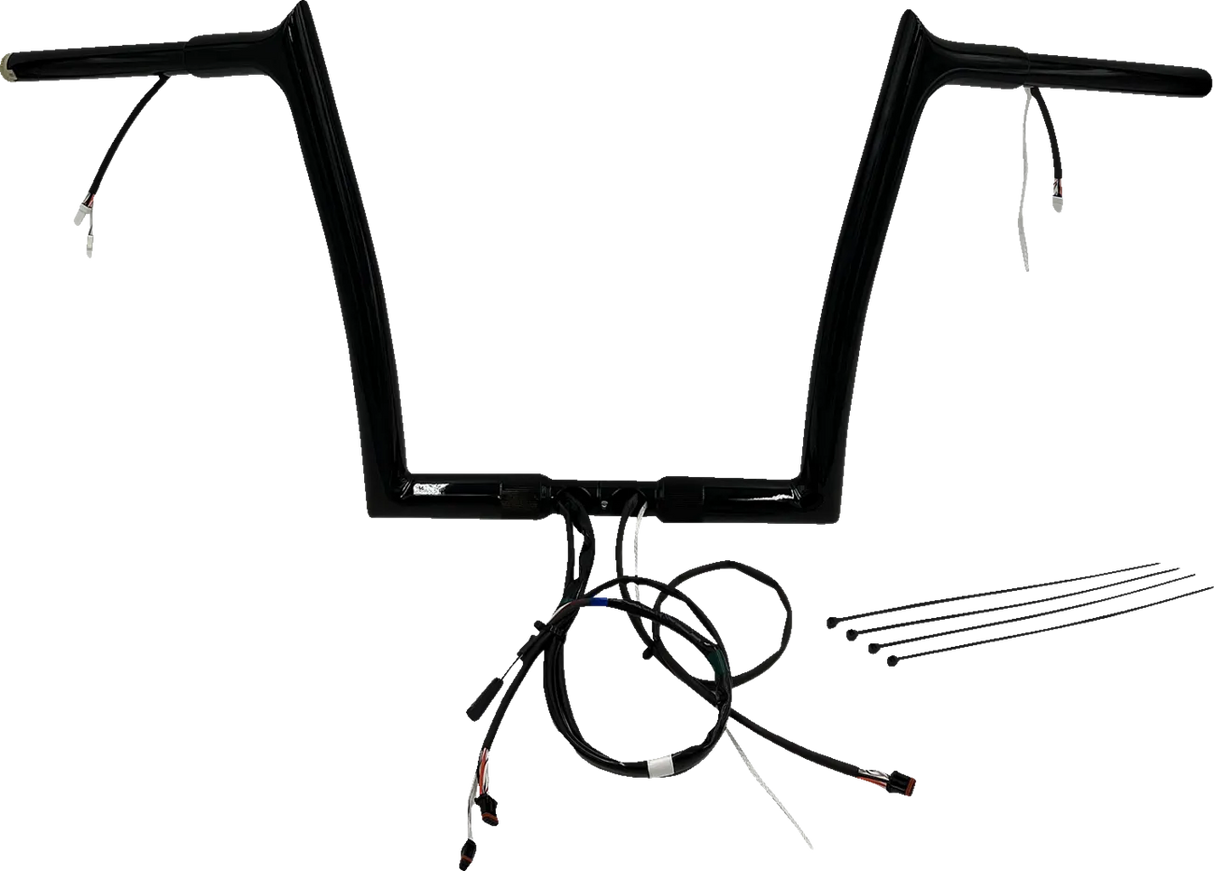 EZ Install Wired 1-1/4" Pointed Top Handlebar Kit - Road Glide & CVO 2015